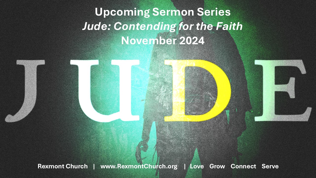 Upcoming Sermon Serie